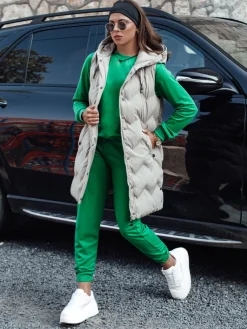 Komplety Dresowe Damskie>Dstreet Komplet damski dresowy MILIAN zielony AY1102
