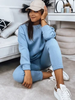 Komplety Dresowe Damskie>Dstreet Komplet damski dresowy MOLLY PREMIUM niebieski AY0721