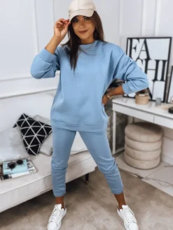 Komplety Dresowe Damskie>Dstreet Komplet damski dresowy MOLLY PREMIUM niebieski AY0721