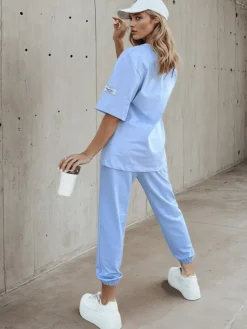 Komplety Dresowe Damskie>Dstreet Komplet damski dresowy RIZNA niebieski AY1034