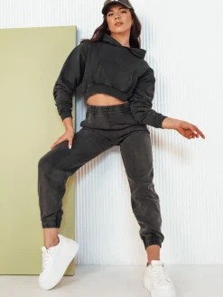 Komplety Dresowe Damskie>Dstreet Komplet damski dresowy RINZAL szary AY1014