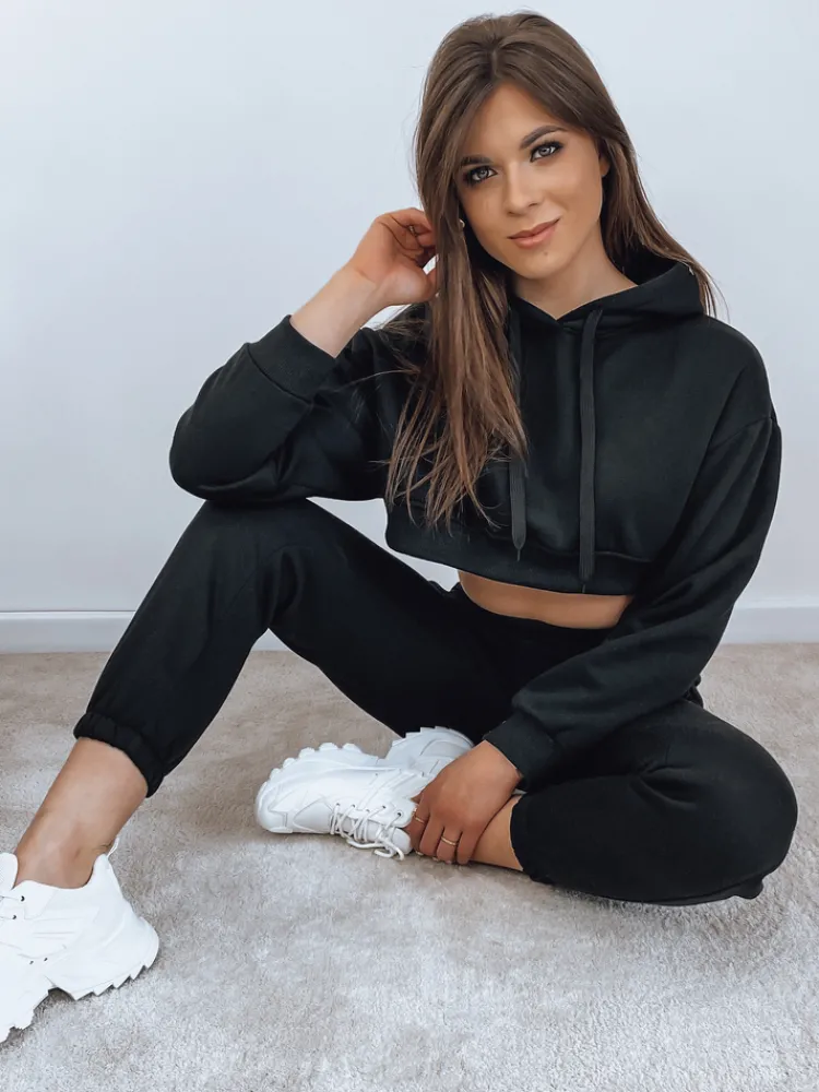 Komplety Dresowe Damskie>Dstreet Komplet damski dresowy SERINE czarny AY0643