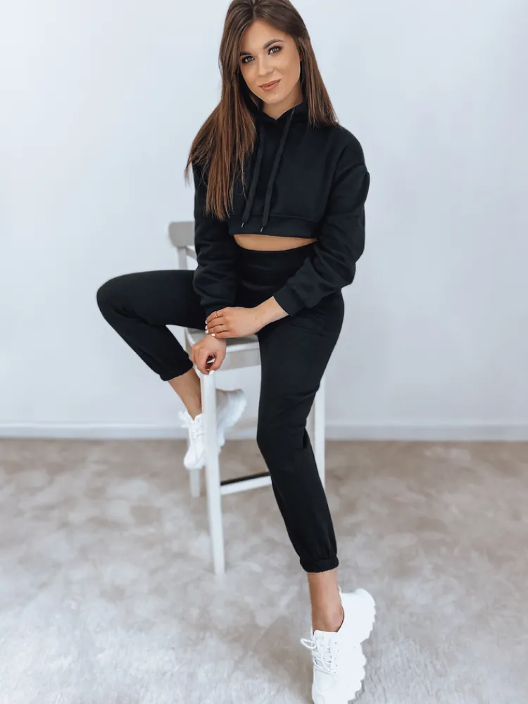 Komplety Dresowe Damskie>Dstreet Komplet damski dresowy SERINE czarny AY0643