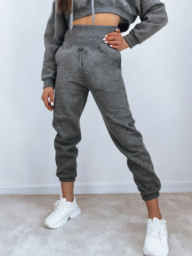 Komplety Dresowe Damskie>Dstreet Komplet damski dresowy SERINE ciemnoszary AY0646