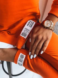 Komplety Dresowe Damskie>Dstreet Komplet damski dresowy TORONTO pomarańczowy AY0852