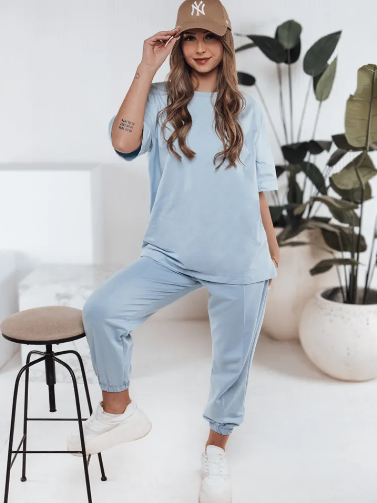 Komplety Dresowe Damskie>Dstreet Komplet damski dresowy URBANREL niebieski AY1122