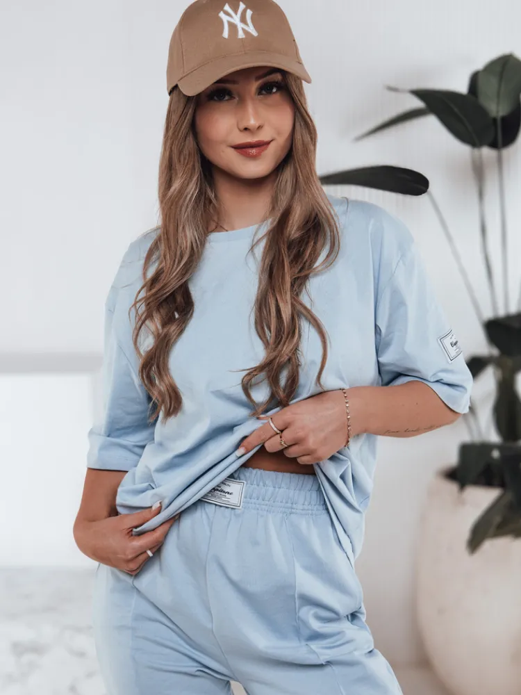 Komplety Dresowe Damskie>Dstreet Komplet damski dresowy URBANREL niebieski AY1122