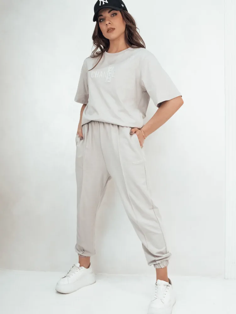 Komplety Dresowe Damskie>Dstreet Komplet damski dresowy ZIMELAN szary AY1031