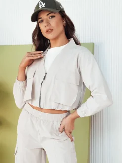 Komplety Damskie|Komplety Dresowe Damskie>Dstreet Komplet damski ROTVE beżowy AY1024