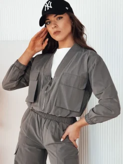 Komplety Damskie|Komplety Dresowe Damskie>Dstreet Komplet damski ROTVE szary AY1025