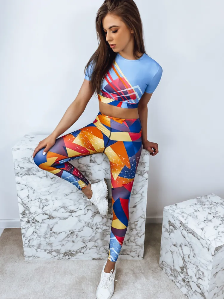 Komplety Damskie|Komplety Dresowe Damskie>Dstreet Komplet damski sportowy GEOMIS multikolor AY0655