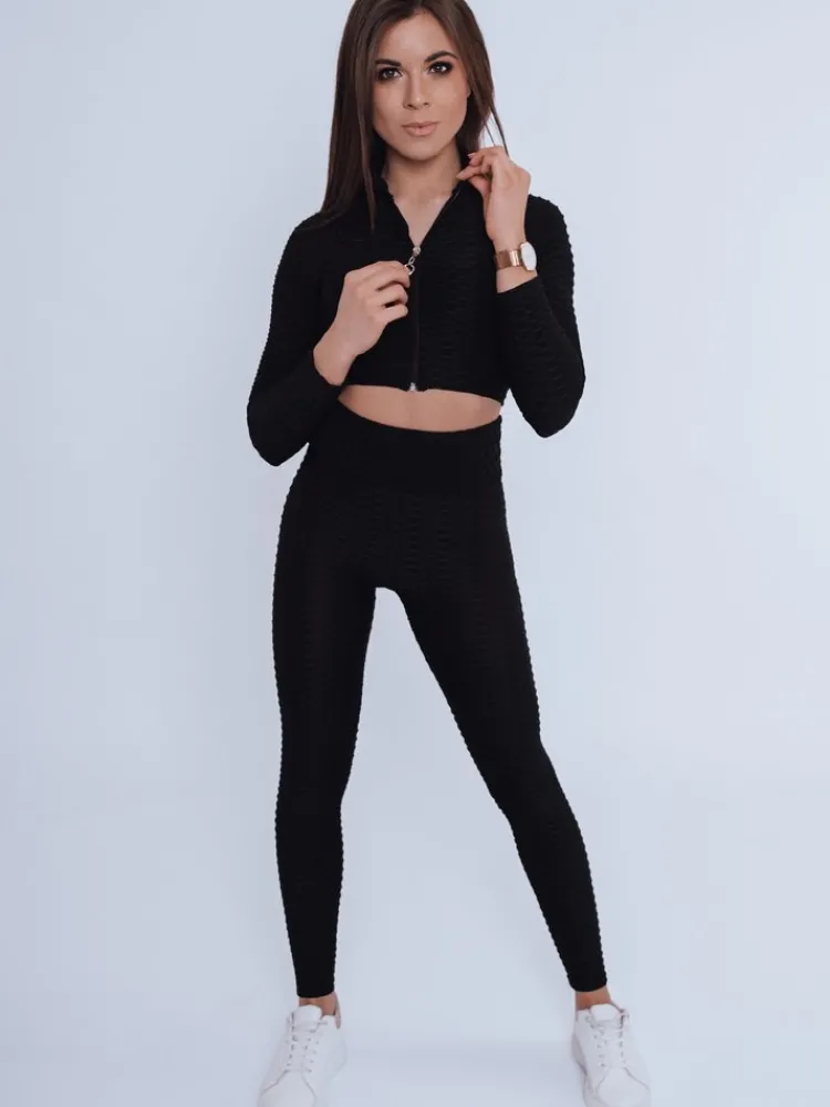 Komplety Damskie|Komplety Dresowe Damskie>Dstreet Komplet damski sportowy PANAMERA II czarny AY0523