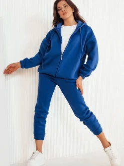 Komplety Dresowe Damskie>Dstreet Komplet dresowy damski AMILIA PREMIUM niebieski AY0773
