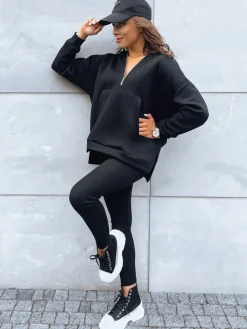 Komplety Dresowe Damskie>Dstreet Komplet dresowy damski MAY DAY czarny AY0910