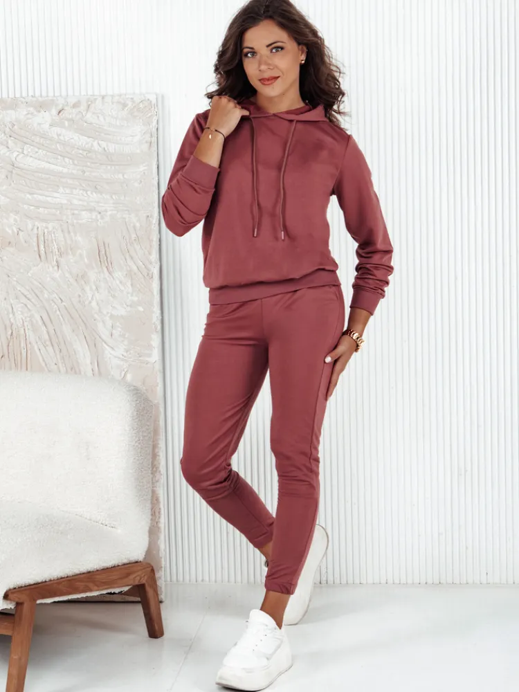 Komplety Dresowe Damskie>Dstreet Komplet dresowy damski MIGEL bordowy AY1090