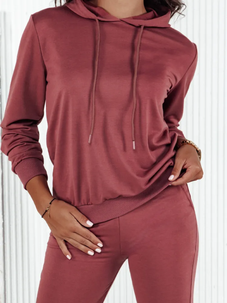 Komplety Dresowe Damskie>Dstreet Komplet dresowy damski MIGEL bordowy AY1090