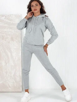 Komplety Dresowe Damskie>Dstreet Komplet dresowy damski MIGEL jasnoszary AY1083