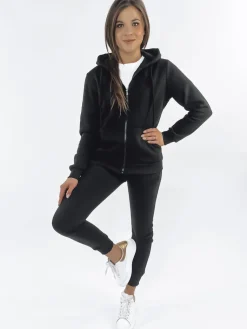 Komplety Dresowe Damskie>Dstreet Komplet dresowy DRESLILLY II damski czarny AY0330