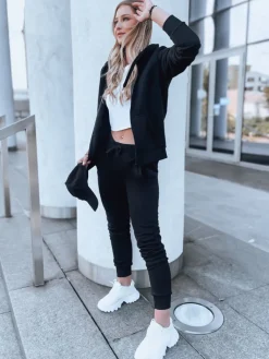 Komplety Dresowe Damskie>Dstreet Komplet dresowy DRESLILLY II damski czarny AY0793