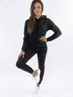 Komplety Dresowe Damskie>Dstreet Komplet dresowy DRESSLILY damski czarny AY0129