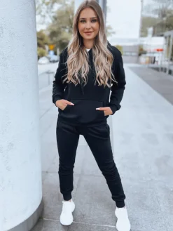 Komplety Dresowe Damskie>Dstreet Komplet dresowy DRESSLILY damski czarny AY0792