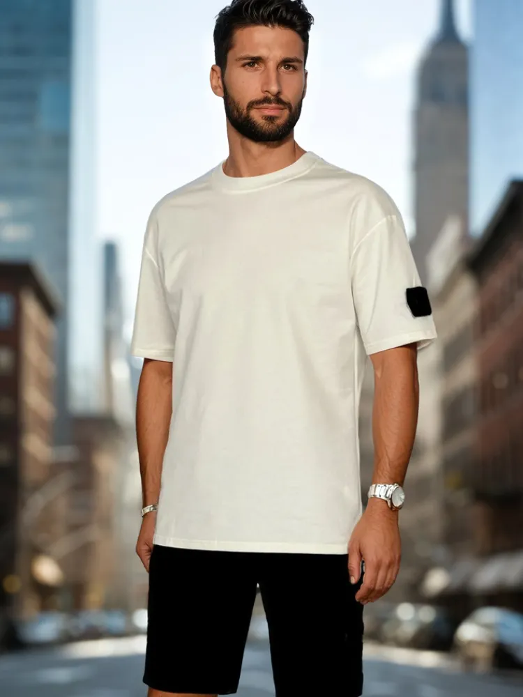 Komplety Dresowe Męskie>Dstreet Komplet męski biały AX0806