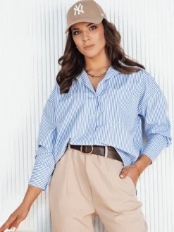 Koszule Damskie>Dstreet Koszula damska CARLEE błękitna DY0384