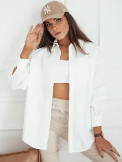 Koszule Damskie>Dstreet Koszula damska KLARA biała DY0381