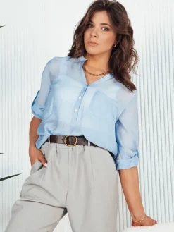 Koszule Damskie>Dstreet Koszula damska LUNA błękitna RY2326