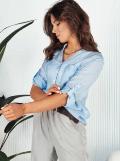 Koszule Damskie>Dstreet Koszula damska LUNA błękitna RY2326