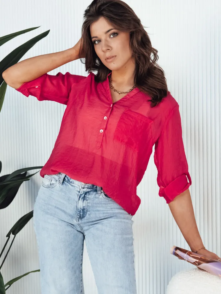 Koszule Damskie>Dstreet Koszula damska LUNA różowa RY2322