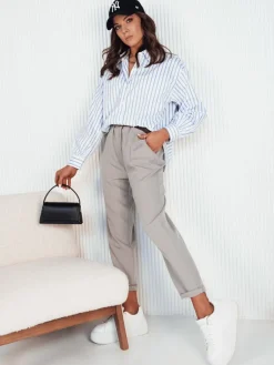 Koszule Damskie|Wyjątkowe Okazje>Dstreet Koszula damska MARTIE biało-błękitna DY0373