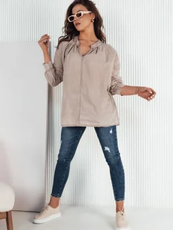 Koszule Damskie>Dstreet Koszula damska NEBREDA beżowa DY0390