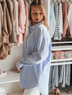 Koszule Damskie>Dstreet Koszula damska one size długa oversize BLUSENA DY0456