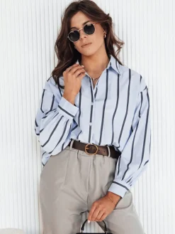 Koszule Damskie|Wyjątkowe Okazje>Dstreet Koszula damska TENESI błękitna DY0378