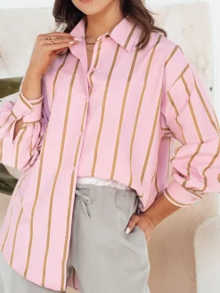 Koszule Damskie>Dstreet Koszula damska TENESI różowa DY0379