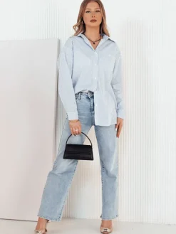 Koszule Damskie>Dstreet Koszula damska w paski SEMENA biała DY0414