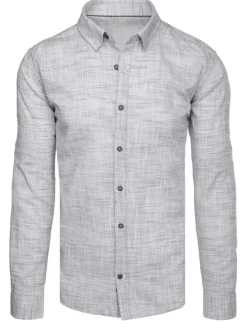 Wyjątkowe Okazje|Koszule Męskie>Dstreet Koszula męska casualowa szara DX2653