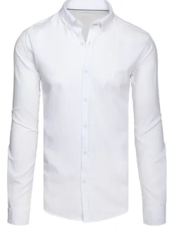 Wyjątkowe Okazje|Koszule Męskie>Dstreet Koszula męska elegancka biała DX2643