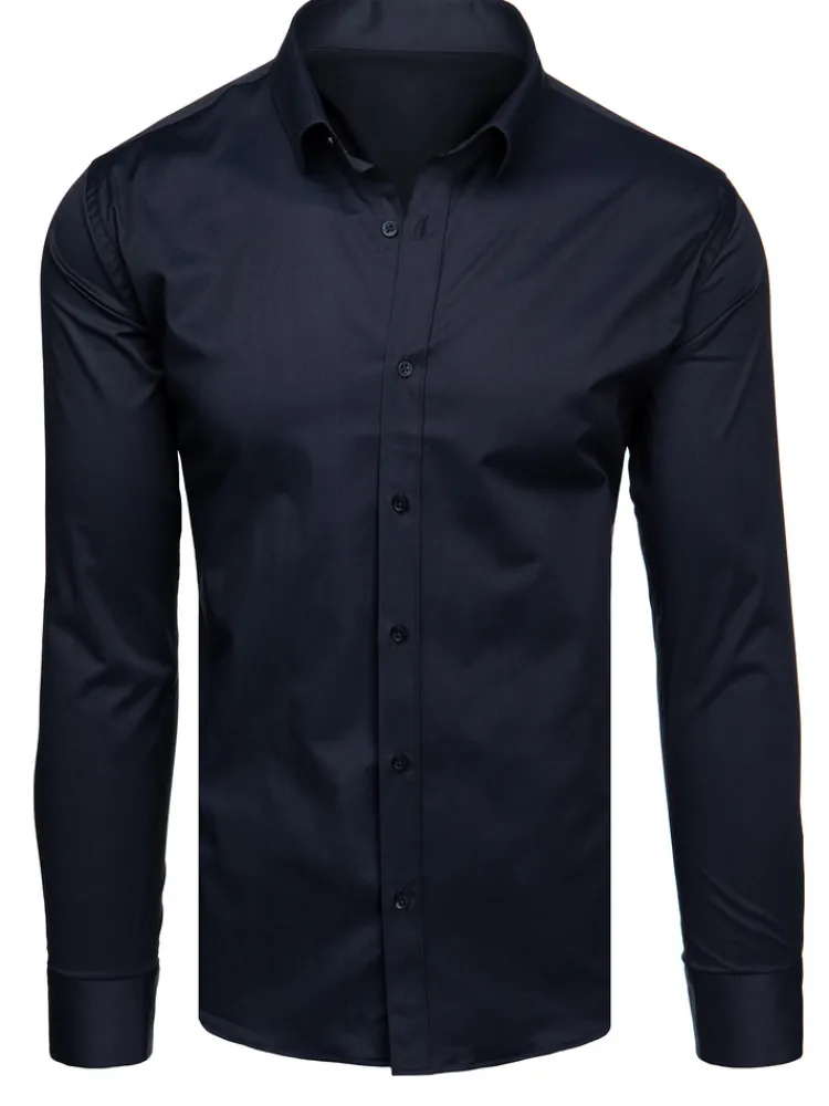 Wyjątkowe Okazje|Koszule Męskie>Dstreet Koszula męska elegancka ciemnogranatowa DX2605