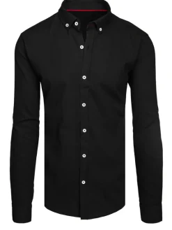 Wyjątkowe Okazje|Koszule Męskie>Dstreet Koszula męska elegancka czarna DX2644