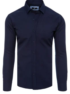 Wyjątkowe Okazje|Koszule Męskie>Dstreet Koszula męska elegancka granatowa DX2477