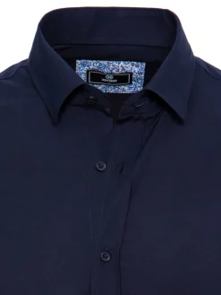 Wyjątkowe Okazje|Koszule Męskie>Dstreet Koszula męska elegancka granatowa DX2477