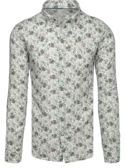 Koszule Męskie|Wyjątkowe Okazje>Dstreet Koszula męska w kwiaty biała DX2633
