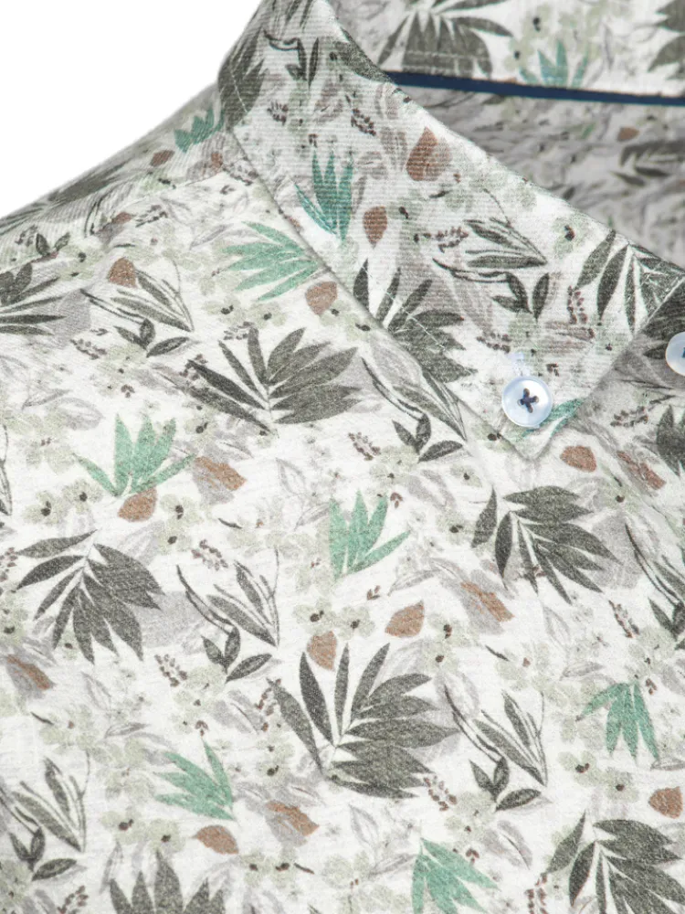 Koszule Męskie|Wyjątkowe Okazje>Dstreet Koszula męska w kwiaty biała DX2633