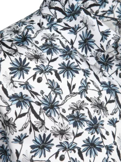 Wyjątkowe Okazje|Koszule Męskie>Dstreet Koszula męska w kwiaty biała DX2668