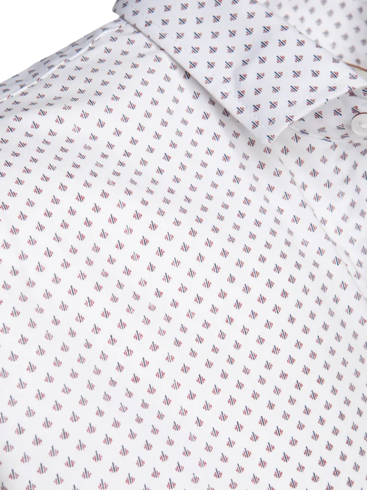 Koszule Męskie|Wyjątkowe Okazje>Dstreet Koszula męska z krótkim rękawem biała KX1077