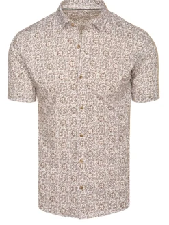 Koszule Męskie|Wyjątkowe Okazje>Dstreet Koszula męska z krótkim rękawem biała KX1066