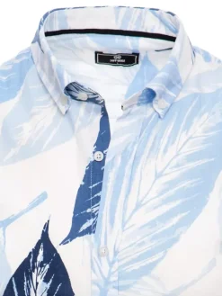 Wyjątkowe Okazje|Koszule Męskie>Dstreet Koszula męska z krótkim rękawem biała KX1035