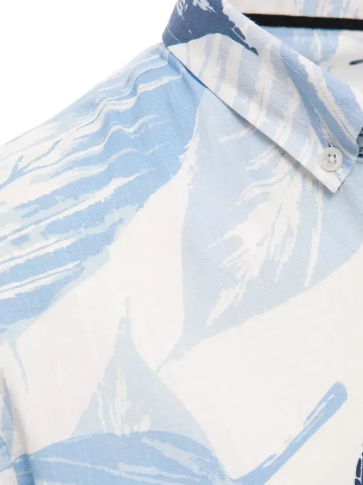 Wyjątkowe Okazje|Koszule Męskie>Dstreet Koszula męska z krótkim rękawem biała KX1035